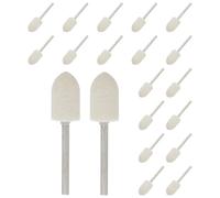 ifundom 20pcs Wool Felt Polishing Bit for Rotary Tools, Buffer Bit with Efficient Surface Restoration and Multiple Reuses, for Delicate Surfaces and Car Detailing, Suitable for Jewelry