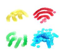 ifundom 20pcs Yellow Plastic Bingo Chips Counters Markers for Bingo Games Supplies Suitable for Board Games and Equipment