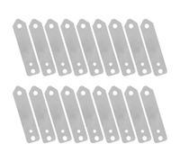 ifundom 20pcs Zinc Anode Plate for Fruit Battery Experiment with Enhanced Conductivity and Reusable Zinc Electroplating Sheet for Classroom and Teaching Science Projects