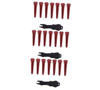 ifundom 21pcs Guitar Bridge Pins Durable Wood Colorful Shell Design for Acoustic and Folk Guitars Includes Black String Puller Enhanced Sound Quality and Easy Installation