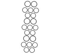 ifundom 21pcs Rubber for Singing Bowls Sound Cushion for Meditation Includes Mats for Buddhist Rituals and Use