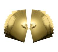 ifundom 24 Sheets Gold Metallic Mirror Cardstock Paper with Reflective Shimmer Finish, Smooth Folding and Double Sided Use, A4 Size for Scrapbooking and Certificates