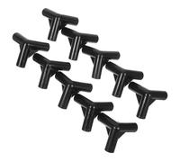 ifundom 24pcs Black Pe Elbow Fitting Tent Connectors with Corrosion and Impact Resistance for Awning Tent and Constructing Canopy Spare Parts