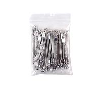 ifundom 24pcs Chrome Banjo Round Hooks Banjo Hook Standard Nut Accessories for Threaded