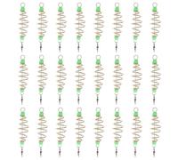 ifundom 24pcs Fish Bait Trap Olive Shape Carbon Steel Stable Bait Holder Melts within Specified Time Fishing Accessories for Fishing Enthusiasts and Contestants