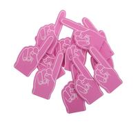 ifundom 24pcs Mini Foam Fingers for Sports Events DIY Blank EVA Cheerleading Hands Soft Team Spirit Props for Football Baseball Party Decorations