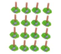 ifundom 24pcs Miniature Farm Accessories Creative DIY Wood Pile Fence Posts Tiny Plastic Barriers for Dollhouse Micro Landscape Ornament Enhancing Farm Scenes