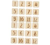 ifundom 24pcs Wood Monthly Cards for Newborn Progress Chart Growth Recording Cards Keepsake Gifts for Photography Props