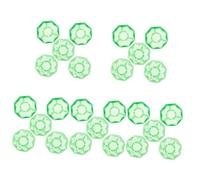 ifundom 25pcs Guitar Pedal Caps Footswitch Topper Guitar Accessory Cap Led Light Visible Pin Fit