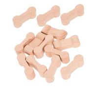 ifundom 25pcs Wooden Dog Bone Train Track Adapter Pieces Wood Railway Connectors Compatible with Wooden Train Tracks DIY Accessories for Creative Imaginative Play and Problem Solving