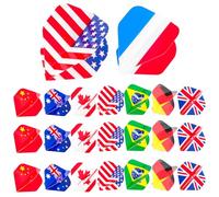 ifundom 27pcs Portable Pet Dart Flights with Variety of Styles and Patterns, Lightweight Balance Wings for Game Use, Sturdy Long-time Use Tail Wings for Professional Darts