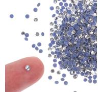 ifundom 2880pcs Glass Flatback Rhinestones for Crafts and Clothes, White Hot Melt Iron on Gems Secure Attachment, for Jewelry Design and DIY Craft Projects