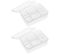 ifundom 2pcs 16-compartment Reptile Egg Incubator Tray Lizard Hatchery Breeding Box for Gecko and Exotic Pet Eggs with Storage Case for Reptile Incubation