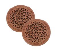 ifundom 2pcs Acoustic Guitar Soundhole Cover Solid Wood Feedback Reducer for Guitars Enhances Sound Clarity and Quality for Performances and Practice Dark