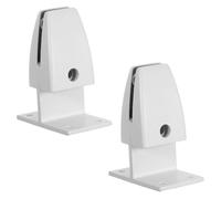 ifundom 2pcs Adjustable Aluminum Alloy Desk Privacy Panel Clamps for Office Dividers, Stable T-Shaped Screen Bracket Holders with Glass and Wood Base Support for Workspace Organization