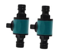 ifundom 2pcs Adjustable Flow Control Nipple Connector Valve Quick Repair Water Pipe Extender Hose Connector with Throttle Valve for Efficient Garden Hose Management