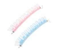 ifundom 2pcs Adjustable Lace Collar Princess Style Pet Collars Bell for Photo Shoots and Parties Comfortable and Skin-friendly