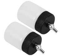 ifundom 2pcs Airbrush Paint Bottle with Replaceable Pot Cup, Large Capacity Plastic and Copper Airbrush Paint Container for Painting Projects