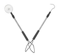 ifundom 2pcs Aluminum Alloy Extendable Sand Sifter and Large Zinc-coated Ice Scoop Shell Scooper Set for Beach Shell Collecting and Rock Hunting Summer Outdoor