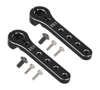 ifundom 2pcs Aluminum Alloy Rc Steering Horn Arm Extension Metal Single Arm for Airplane Helicopter Car Truck with High Torque Stability and Enhanced Control Precision