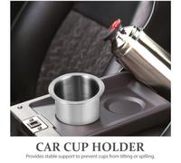 ifundom 2pcs Aluminum Cup Holders for Sofa and Home Theaters, Multi-functional Design with Convenient Installation, Silver Metal Drink Holders Suitable for Cups and Bottles