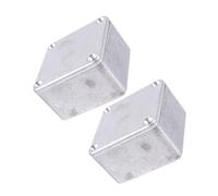ifundom 2pcs Aluminum Guitar Pedal Enclosure Box Diecast Storage Case Unpainted Surface for DIY Music Effects with Wide Compatibility and Paint Friendly Smooth Exterior