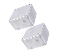 ifundom 2pcs Aluminum Guitar Pedal Enclosure Unpainted Toggle Switch Box Durable Diecast Case for DIY Custom Guitar Effects Protection