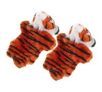 ifundom 2pcs Animal Hand Puppet Plush for - Tiger Plush Doll Educational Storytelling Puppet for Language Training and Interactive Play