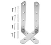 ifundom 2pcs Anti-tip Furniture Wall Anchors for Baby Proofing Heavy-Duty Angle Brackets 4mm Thickness Suitable for Bookcases and Cabinets Earthquake Safety Kit