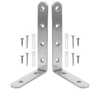 ifundom 2pcs Anti Tip Furniture Wall Anchors Proofing Kit 100x150mm Angle Brackets 4mm Thick for Bookcase Cabinet Safety