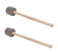 ifundom 2pcs Big Drum Hammer Mallets for Bass and Percussion Instruments, Synthetic Material with Sturdy Black Wood Handles, Easy to Operate Drumsticks for Music Making Equipment