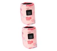 ifundom 2pcs Born Essentials Newborn Milk Bottle Warmer Cover Feeding Bottle Warmer Sleeve Sandwich Structure Heat Preservation Design