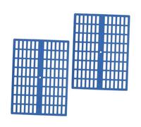 ifundom 2pcs Bunny Cage Mats Cuttable Small Animal Floor Pads with Design for Easy Cleaning for Rabbits Chinchillas and Other Pets Blue Color