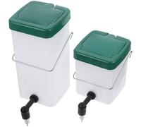 ifundom 2pcs Bunny Water Bottle Automatic No-drip Rabbit Water Dispenser Plastic and Stainless Steel Detachable Design 600ml Capacity Green Rabbit Equipment for Easy Cleaning