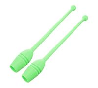ifundom 2Pcs Colored Gymnastics Rod Portable Plastic Fitness Sticks with Non Slip Grip for Rhythmic Dance and Artistic Gymnastics Training