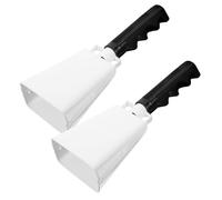 ifundom 2pcs Cow Bells Handle Loud Cheering Instruments for Football Games Sporting Events Handheld Noisemakers for Parties School Events Celebrations