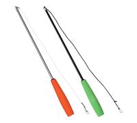 ifundom 2PCS DIY Cat Teaser Stick Interactive Cat Flirting Wand Three-Section Design for Play and Training