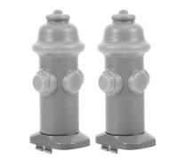 ifundom 2pcs Dog Potty Tray with Urine Post for Puppy Training Portable Mesh Pet Toilet Guide Column Prevents Unwanted Indoor Outdoor Pee Spots Gray Mini Fire Hydrant Design