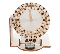 ifundom 2Pcs Educational DIY Equatorial Sundial Clock Model, Scientific Ancient Timer Kit for, Solar Time Teaching for Learning and Outdoor Exploration