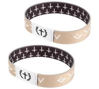 ifundom 2Pcs Elastic Christian Scripture Bracelets for Men Women - Motivational Bible Verse Wristbands, Religious Decorative Wrist Bands for Events and Daily Wear