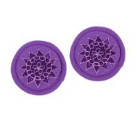 ifundom 2pcs Embroidery Singing Bowl Cushion Tibetan Buddhism Art Craft for Buddha Hall Singing Bowl Pad for Buddhist Practice