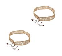 ifundom 2pcs Ethereal Drum Rope Cover Hand Braided from Natural Rope for Decorative Use Steel Tongue Drum Accessories for Ethereal Supplies