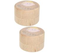 ifundom 2pcs First Haircut Keepsake Box for Hair Adorable Wooden Container to Preserve Childhood Memories for Showers and Birthdays Compact Design for Easy Storage