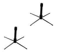 ifundom 2pcs Folding Clarinet Stand Foldable Flute Stand Portable Desktop Flute Display Holder for Music Practice