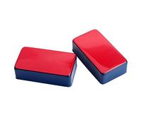 ifundom 2pcs Fully Enclosed Brass Metal Pickup Cover for Electric Guitar Anti Single Coil Decorative Red and Fits Standard Guitars