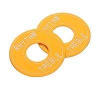 ifundom 2pcs Gold Guitar Toggle Switch Washer Rings Gaskets Metal Electric Guitar Toggle Switch Washer Plate Rhythm Treble Rings Parts For Rhythm And Treble Adjustment