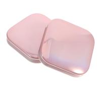 ifundom 2pcs Golden Magnetic Square Eyeshadow and Blush Containers, Thin Abs Material Practical for Daily Use, for Beauty Makeup Lovers and Ladies, Portable Makeup Palettes