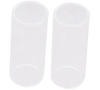 ifundom 2pcs Guitar Finger Cots Glass Bottleneck for Standard Guitar Slide Pack for Acoustic Playing Fretboard Protector Accessory