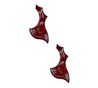 ifundom 2pcs Guitar Pickguard Guard Sticker Flower Bird Wing Acoustic Guitar Accessory Self-adhesive Pick Guard Random Style