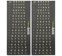 ifundom 2pcs Guitar Scale Stickers for Fretboard Note Decals for Beginners Suitable for Electric Acoustic Guitars Quick of Chords Removable Without Residue